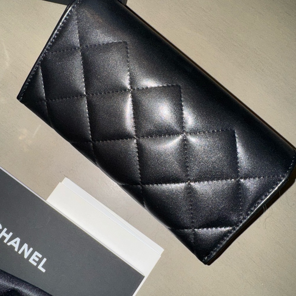 Authentic Chanel Black Sunglasses NWOT - Picture 7 of 7